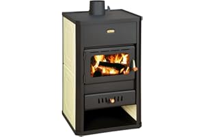 ‎BALKAN ENERGY Kaminofen, Holzofen Wasserführend Prity S1 W10, Leistung 13kW