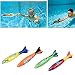 Produktbild Edealing 4PCS Unterwasser Torpedo Rocket-Pool Toy Swim Dive Sticks Urlaubsspiele