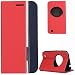 Produktbild Voguecase® für Asus Zenfone Zoom ZX551ML, Kunstleder Tasche PU Schutzhülle Tasche Leder Brieftasche Hülle Case Cover (tricolor-Rot) + Gratis Universal Eingabestift