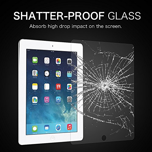 Fintie iPad 2 / 3 / 4 Panzergla Schutzfolie – Klar HD 9H stark kratzfest Hartglas Displayschutzfolie Glasfolie Screen Protector Displayschutz Folie Displayfolie für Apple iPad 2 / iPad 3 / iPad 4 - 2