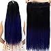 Neverland Two Tone 24" Long Straight Clip in Hair Extensions Hairpieces Ombre Hair Extension