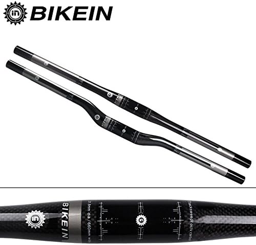 LHZ Full Carbon Fiber Control Tech Comp MT 28CB Mountain Bike Flat Handlebar, 580mm, Matt Black Straight Bike High-intensity Handle Wholesale Ultra-light