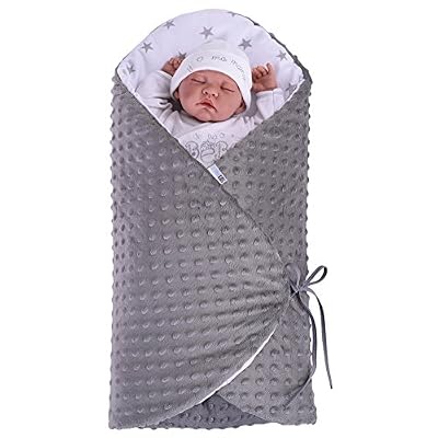 Sevira Kids - Gigoteuse d'emmaillotage évolutive - labellisé Innovation Baby d'Or 2016 - Minky Gris