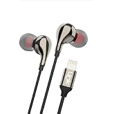 LinkTech E82 Lightning Stereo Kulak İ&ccedil;i Kablolu Kulaklık Siyah