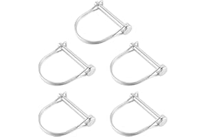 NHPY 5 Stück Rohrklappsplinte,mit Rastverschluss Sicherungsstift,Verzinkt Splinte Sicherungsbolzen,für Bauernhof-Anhänger Rasen Garten,Splinter,Klappsplinte