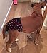 Dog in Season Nappy Pants / Diaper - Size Extra Large - Dotty Black