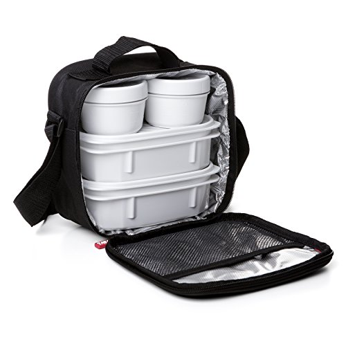 comprare on line Tatay Urban Food Negro - Borsa termica porta alimenti con contenitori ermetici inclusi prezzo