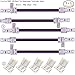 Produktbild Kabenjee 5X 5 polig 10mm Breit RGBWW Bänder Verlängerungsstecker Jumper,17cm Lange LED Stripe Verbinder Verteiler Adapter Eckverbinder,lötfrei Verbindungskabel Anschlusskabel zwischen RGBW-Band