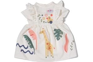BABY born jurk met jungle ule & giraffenprint - Hoogwaardige poppenaccessoires - Kleding geschikt voor 43 cm poppen