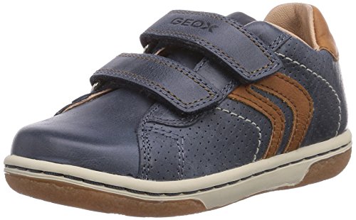 Geox B Flick Boy A, Baby-Boys Baby Walking Shoes, Blue (Navy/Lt Brownc4220), 7.5 UK Child