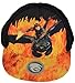 Produktbild Dreamworks Dragons Ohnezahn & Hicks Flammen Motiv Snapback (verstellbar) Kinder Basecap, Schwarz