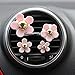 Produktbild WEILIVE Daisy Flower Car Air Vent Parfüm Clip Lufterfrischer Diffusor (Pink + Gold)