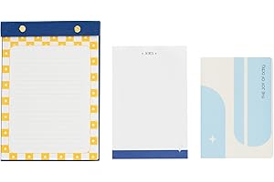 ‎KOKONOTE Kokonote Notizblock Block Buch Set Akalia - 2 Notizzettel Block fü Notizen To Do Liste Einkaufszettel oder Einkaufsliste - 1 Bullet Journal Notizbuch