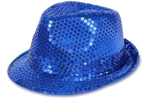 PARTYMAGIX Pailletten Glitzer Hut – Funkelnder Faschingshut für Karneval & Party – Kostüm-Accessoire für Erwachsene – Unisex – Einheitsgröße – Glänzender Hut für Mottoparty & Bühne