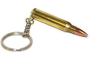 COBRA TACTICAL SOLUTIONS Portachiavi in Ottone con Cartuccia a Proiettile di precisione .308 .223 5.7 45ACP (Brass, 223)