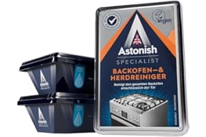 Astonish Backofenreiniger Extra Stark 3er Set (3x250ml Gel Paste) – kraftvoller Ofenreiniger für Backofen, Herd, Induktionskochplatte und mehr – effektiver Backofen Reiniger gegen Fett & Eingebranntes