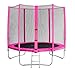 Produktbild SixBros.. SixJump 2,45 M Gartentrampolin Pink Trampolin - Leiter - Sicherheitsnetz - Wetterplane TP245/1610