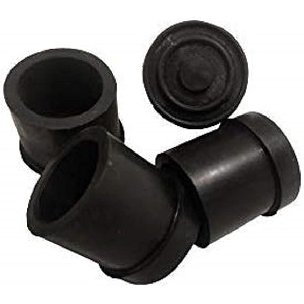 Bonsicoky Einddopjes Van Rubber – 24 Stuks Zwarte Beschermkappen Voor Buizen En Stangen (8 Mm)