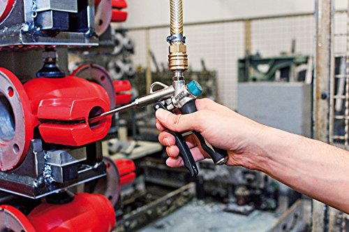 HAZET 2-Wege Ausblaspistole (Luftanschluss an Kopf oder Griff, mit stufenlosem Druckregulator, austauschbare Düsen, robustes Aluminiumgehäuse) 9040-4 - 6