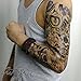 Artist Temporary Tattoo (water transfert) "B&W Skulls Sleeve 2" - ArtWear Tattoo - SLEEVE013 XL