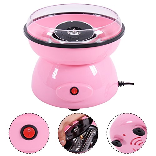 Zuckerwattemaschine Zuckerwattegerät für Zuhause Zuckerwatte Maschine 500W 3 Farben (Rosa) - 2