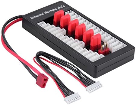 UNIKEL Parallel Battery Charging Board /Charging Plate for LiPo imax B6 with T Plug (2-6s)