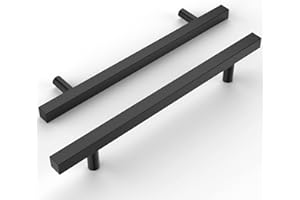 Astrée 15 Pack 160mm Black Kitchen Handles Cupboard Handles Stainless Steel Kitchen Cupboard Handles Cabinet Handles Black Handles Cupboard Door Handles Drawer Handles Wardrobe Handles 6002