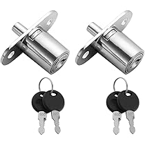 4 Serrature A Cilindro Con Chiavi Uguali - Per Cassetti E Ante Armadi - Foto 5