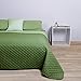 Produktbild GOGOSTYLE Cloe – Steppdecke Frühling Uni Doubleface Wärmeversiegelt, Verschiedene Größen und Farben erhältlich 250X250CM Pistacchio