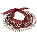 Produktbild Delicacydex Professionelle Chiffon Belly Dance Schal 150x20cm 3 Reihen 128 Goldmünzen Bauchtanz Kostüm Schals Rock Gürtel Hip Wrap Taille Kette