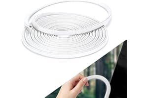 10M Kantenschutz für Autotür, Kaliwa Autotürschutz Universelle Passform aus Gummi, U-Form Autotürkantenschutz für die Meisten Autos wie Bleche, Limousinen, LKWs, SUV, ATV, Boote (10M Weiß)