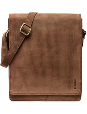 LEABAGS London Umhängetasche aus echtem Büffel-Leder im Vintage Look
