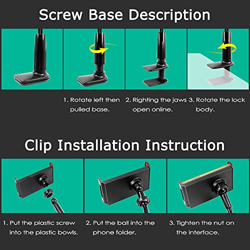 AFUNTA Soporte para Tablet M viles Sostenedor Flexible Multi- ngulo Cuello de Cisne Soporte para iPad iPhone Tableta GPS Samsung LG Blackberry- Negro reviews AFUNTA Soporte para Tablet M viles Sostenedor Flexible Multi- ngulo Cuello de Cisne Soporte para iPad iPhone Tableta GPS Samsung LG Blackberry- Negro