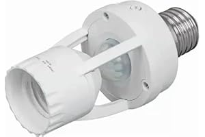 Naroote Portalámparas Activado por Movimiento Inducción Ajustable 100-240V E27 Toma de Luz con Sensor de Movimiento para Almacén