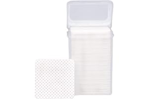 HELEVIA 200 Sztuk Niestrzępiące się Chusteczki do Paznokci Skuteczne Czyszczenie Przedłużanie Rzęs Chusteczki z Klejem do Przedłużania Rzęs Paznokcie Klej do Rzęs (Biały)