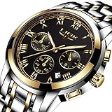 LIGE Baby-Jungen Analog Quartz Uhr mit Edelstahl Armband DS14