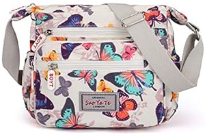 YYW Womens Multi-Pocket Casual Crossbody Handbags Waterproof Shoulder Nylon Bags