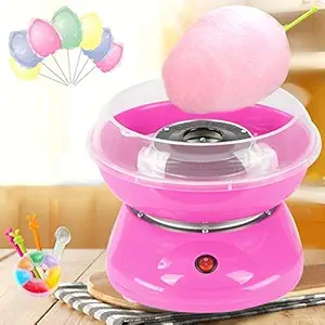 Jukmen Portable Cotton Candy Machine for Kids, with Large Food Grade Splash-Proof Plate, Efficient Heating, Hard & Sugar Free Cotton Candy Maker for Counter Top, for Kid Birthday Parties