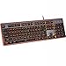Produktbild GS Mechanische Touch-Tastatur Computer Usb-Stummschaltung Verdrahtet Leder Gaming,A