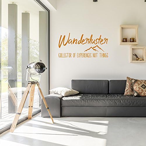Wanderluster - Vinyl Wall Decal Sticker - 25 Colours and 7 Sizes to choose from