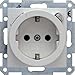Price comparison product image Berker 47088989 Steckdose SCHUKO mit FI-Schutzschalter S.1/B.3/B.7 glass polar white, glossy