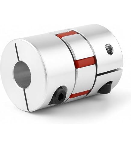 QUARKZMAN 4 Giunti Flessibili In Alluminio 8mm A 8mm – L25xD19, Per Stampanti 3D, CNC E Motori Passo-Passo, Con Effetto Ammortizzante