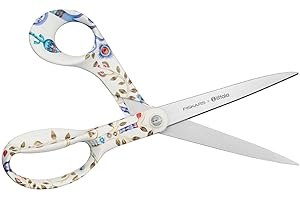 Fiskars Ciseaux X Iittala avec Design Taika, droitiers, longueur 21 cm, lames en acier inoxydable, Taika blanc, dans une boîte chic, 1071492
