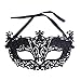 Produktbild Dosige Venezianische Maske, Maskenball Masken Maskerade Maske Masquerade Maske Venedig Maske Damen 1 Stück (Schwarz)