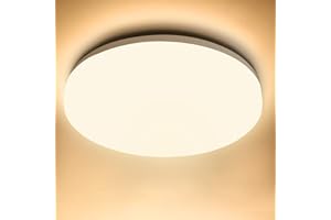 activeallbrite Lámpara LED de baño, 18 W, 2200 lúmenes, equivalente a 144 W, luz blanca cálida de 3000 K, impermeable IP54, para salón, dormitorio, baño, cocina y más.…