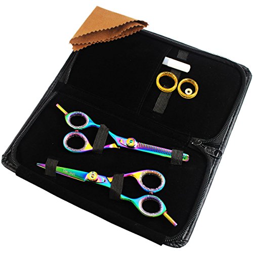 Sharp Hair Scissors Set Left Handed Titanium 5.5 Inch Professional Hairdressing Scissors 13.97 cm, Barber Scissors for… - Image 3