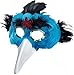 Price comparison product image Halloween Masquerade Eye Fancy Dress Party Turquoise Bird Feather Mask & Beak