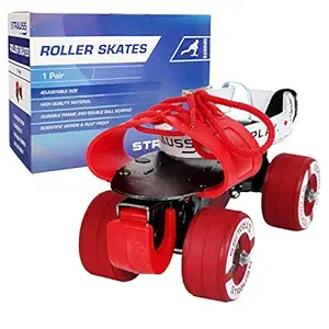 Strauss Adjustable Roller Skates Suitable for All Age Group, (Multicolor)