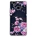 Produktbild Lonchee Huawei P9 Lite Hülle,Bunte Muster Weich TPU Handy Hülle Durchsichtig Transparent Etui Cover Case Protective Shell Soft Schutzhülle Telefon Kasten für Huawei P9 Lite – Pinke Rose
