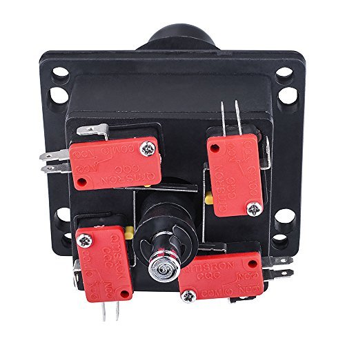 Quimat Joystick Arcade Met  lico   8pcs Microinterruptores 1P   2P Botones de Inicio   Botones 6pcs para Videojuego MAME Jamma QR01